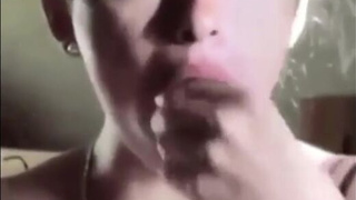 TikTok NSFW Deepthroat GIF