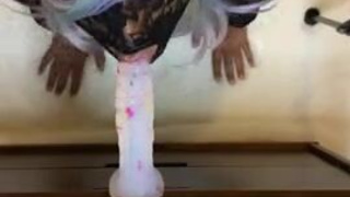 Dildo Deepthroat Blowjob GIF