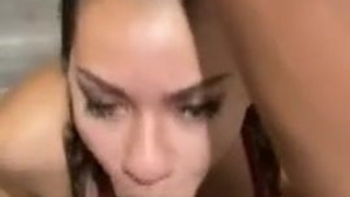 Wet Sloppy Interracial Hardcore Deepthroat Blowjob BBC GIF