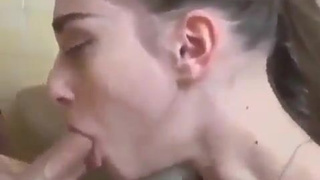 Deepthroat Cumshot Cum Swallow Cum Blowjob GIF