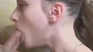 Deepthroat Cumshot Cum Swallow Cum Blowjob GIF