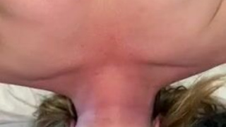 Deepthroat Cock Blowjob Blindfolded Big Tits Big Dick Balls Sucking Balls GIF