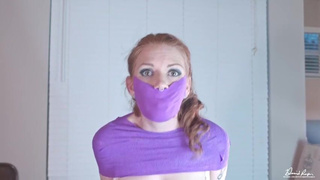 Redhead Gagged Bondage GIF