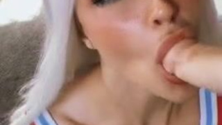 Dildo Deepthroat Blowjob GIF