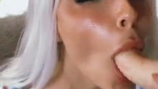 Dildo Deepthroat Blowjob GIF