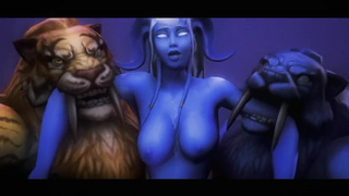 World Of Warcraft - Дренай долбится!