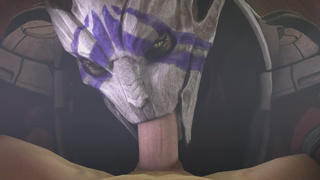 POV Deepthroat Blowjob Animation 3D GIF