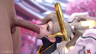 Mercy BJ animation - Lewds3D