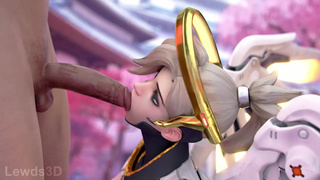 Mercy BJ animation - Lewds3D