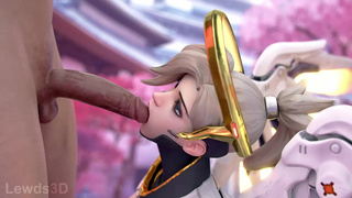 Mercy BJ animation - Lewds3D