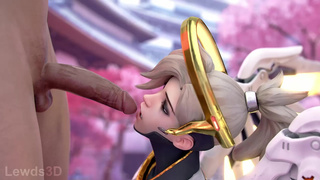 Mercy BJ animation - Lewds3D