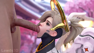 Mercy BJ animation - Lewds3D