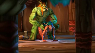 Sexy Tight warcraft Female Gets Fucked and Covered in cum by a troll