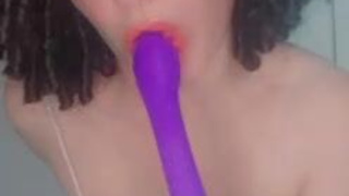 Sex Toy Petite Gagged Blowjob GIF