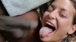 Sloppy Kissa Sins Deepthroat Blowjob BBC GIF