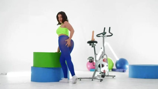 Workout Oiled LaSirena69 Interracial Hardcore Face Fuck Doggystyle Deepthroat Bubble Butt Boobs GIF