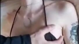 Tattoo Nipple Play NSFW Deepthroat Blowjob Amateur GIF