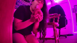 Latina Femboy Deepthroat Big Ass GIF