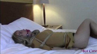 Gagged Bondage Blonde BDSM GIF