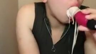 Extreme Deepthroat Blowjob GIF