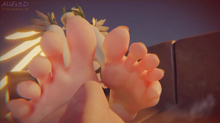 At Goddess Mercys feet POV