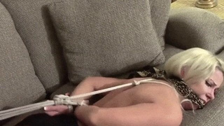 Tits Naked Gagged Bondage Blonde BDSM GIF