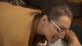 Master Glasses Deepthroat Cum GIF