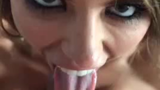 Pornstar Deepthroat Blowjob Behind The Scenes Adriana Chechik GIF