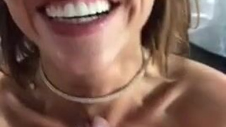 Pornstar Deepthroat Blowjob Behind The Scenes Adriana Chechik GIF