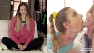 Stella Cox Rough Petite Humiliation Face Fuck Extreme Deepthroat Brunette Asshole Anal GIF