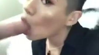 Sucking Rough Hardcore Face Fuck Deepthroat Blowjob Asian GIF