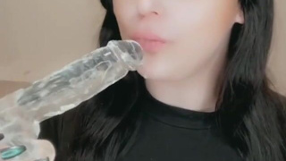 Dildo Deepthroat Blowjob GIF