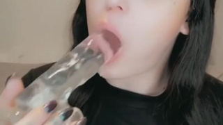 Dildo Deepthroat Blowjob GIF