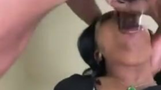 Face Fuck Ebony Deepthroat GIF