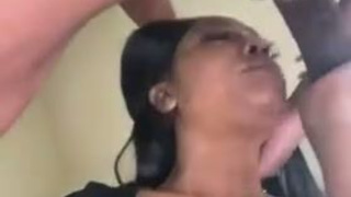 Face Fuck Ebony Deepthroat GIF