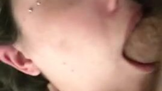 Face Fuck Deepthroat Cum In Mouth GIF