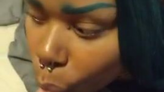 Interracial Goth Face Fuck Ebony Deepthroat Big Ass BWC Alt GIF