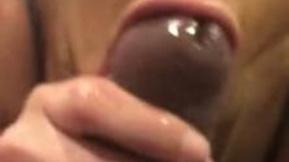 Teanna Trump Sucking Spit Sloppy Pornstar OnlyFans Ebony Couple Ebony Deepthroat Blowjob GIF