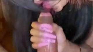 Lips Latina Deepthroat Blowjob GIF