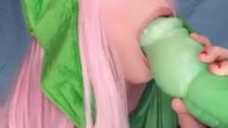 Dildo Deepthroat Belle Delphine GIF