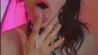 Solo OnlyFans Deepthroat Blowjob GIF