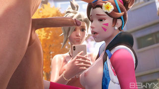 Overwatch d.va mercy bewyx