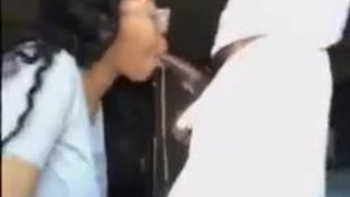 Homemade Ebony Couple Ebony Deepthroat Blowjob BBC African American GIF