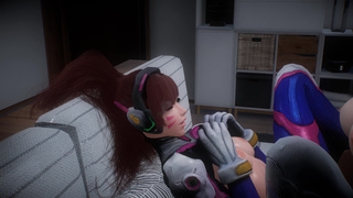 Virt-a-mate - Futa Tifa x D.VA (Ademar 440 anim)