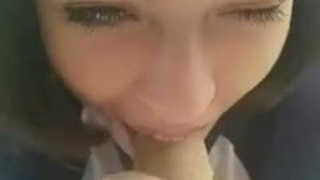 Gagging Friends Blowjob GIF